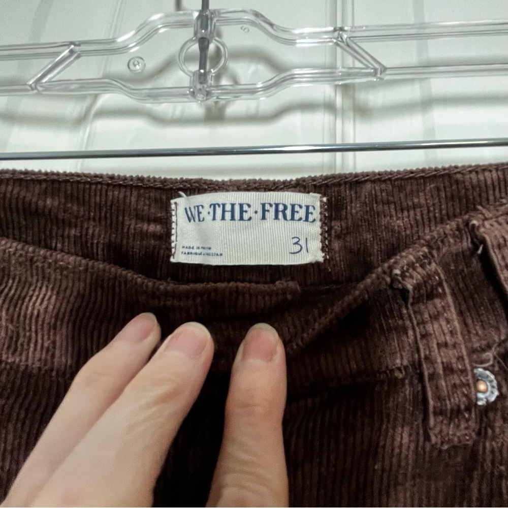 We The Free Women's Corduroy Pants in Deep Brown Size 31 - Picture 4 of 8